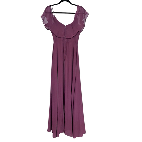 Birdy Gray NWT Jane Convertible Dress Size XS Chiffon Rosewood Lined Pockets - Picture 7 of 9